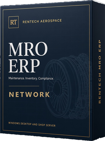 Rentech MRO ERP Network edition software box